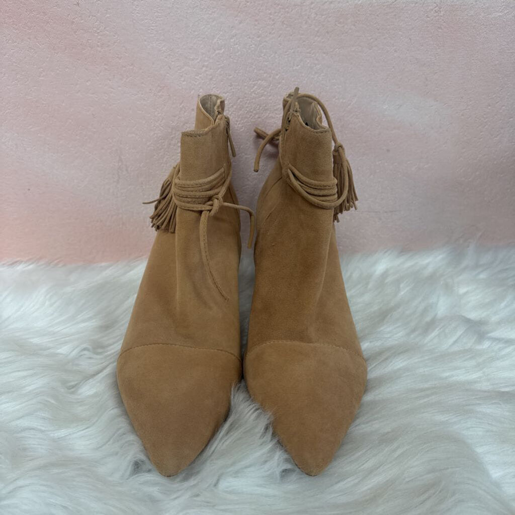 Loeffler Randal Tan Suede Boot (As Is)